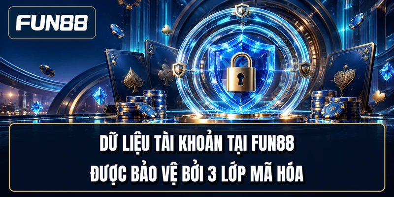 Dữ liệu tài khoản tại Fun88 được bảo vệ bởi 3 lớp mã hóa